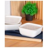 Acar SCT5429 Bianco Porselen Kapaklı Fırın Kabı 16.5 Cm