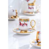 Acar SHP-07188/12-SYH Wilshire 6 Kişilik Porselen Kahve Fincanı Takımı - 90ML - 6 Adet - 90 ml
