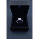 Acar Silver Aşk Yıldızı Lotus Yüzük 925 Ayar Gümüş Işıklı Kutuda Sevgiliye Hediye
