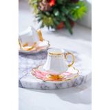 Acar Sofiya Duo 2 Kişilik Kahve Fincan Takımı HXF-06850 - Gold - 90 ml