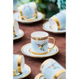 Acar Starling 6 Kişilik Kahve Fincanı Takımı - 90 ml - Mavi