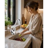 ACAR SU ARMATÜRLERİ Mermerden Evye Lavabo Musluğu Acar Mıx 20.01.201 - Altın