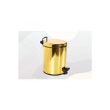 Acar Su Armatürleri Paslanmaz Çelik Çöp Kovası, Elegand Gold Serisi 5Lt Pedallı Çöp Kovası, Altın Sarısı Çöp Kovası