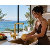 Acar Su Armatürleri Stilla Gold Arıtma Çıkışlı Evye Bataryası Acar 06.01.323