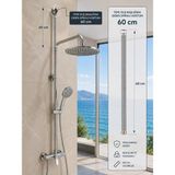 ACAR SU ARMATÜRLERİ Yağmur Duş Kısa Spiral 70 cm Acar 18.07.600