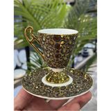 Acar Taliana Gold Kahve 6 Lı Porselen Fincan Takımı - 6 Adet - 90 ml