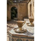 Acar Talina 2 Kişilik Kahve Fincan Takımı - 90 ml - Kahverengi
