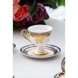 Acar Taylor 6 Kişilik Kahve Fincanı Takımı Gold Yaldızlı HXF-06548 - Altın