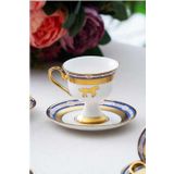 Acar Taylor 6 Kişilik Kahve Fincanı Takımı Gold Yaldızlı Hxf-06548