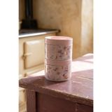 ACAR Terra 2 li Porselen Saklama Kabı Seti Pembe - 9 cm