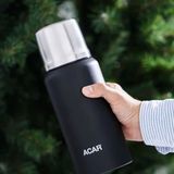 Acar TMS-08367 Karat X Serisi Paslanmaz Çelik 0.75 lt Siyah Kamp Termos