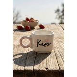 Acar Valentine Kiss Porselen Kupa - 425 ml - Renkli