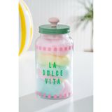 Acar Vicenza Renkli Cam Kavanoz - 1,3 L - Çok Renkli