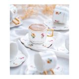 Acar Vivian 6 Kişilik Kahve Fincanı Takımı - 90 ml - Renkli
