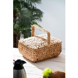 ACAR Wicker Kapaklı Hasır Piknik Sepeti - 36 cm