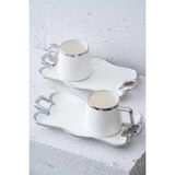 Acar Wisper Silver 2 Kişilik Kahve Fincan Takımı KAI-07645 - 2 Adet - 100 ml