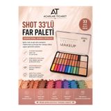 Acarlar Ticaret 33'Lü Far Paleti Renkli & Eyeshadow Highlighter Palette