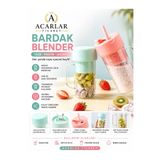Acarlar Ticaret Bardak Blender Taşınabilir Mikser Pipetli