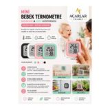 Acarlar Ticaret Dijital Oda Termometresi Mini Ekranlı Sıcaklık Ve Nem Ölçer Bebek Odası