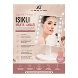 Acarlar Ticaret Makyaj Aynası Işıklı 3 Renk Ledli
