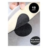 Acarlar Ticaret Pratik 10 Adet Halı Kilim Minder Nevresim Örtü Kaydırmaz Cırt Bant Seti Yapışkanlı Halı Kaydırmaz