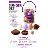 Acarlar Ticaret Profesyonel Çantalı Beauty Blender Pudra Sünger Seti