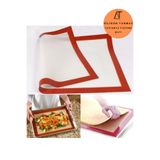 Acarlar Ticaret Silikon Yanmaz Yapışmaz Pişirme Matı 40*30 Cm Kendinden Yağlı Fırın Kağıdı Hamur Açma Matı