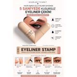Acarlar Ticaret SİYAH- Suya Dayanıklı Çift Taraflı Eyeliner Damga Kalem Sağ Ve Sol Göz Uyumlu -(Bilgiler Açıklama Kısmında)