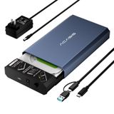 ACASIS 6 Gbps Sabit Disk Muhafazası 3.5/2.5 inç SATA SSD HDD Alüminyum USB C HDD Muhafaza 30 TB, 3.5 Sabit Disk Muhafaza Uyumlu MacBookPro/Hava//PS4