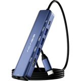 Acasis 6in1 HDMI 4K@60Hz, 3x USB 3.0, 1000MBPS Ethernet Lan, Pd 100W, 1 Metre Kablo, Type-C Telefonlarla Uyumlu, Type-C Dönüştürücü USB Hub (AC-DS7HN6)