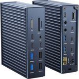 Acasis DS9007 21 in 1 Thunderbolt Docking Station, Intel JHL8440 Chipset, 2x Thunderbolt 4, 8K60Hz HDMI ,1x Uplink, 4x Type-C 10Gbps, 4x USB-A 10Gbps, 2.5G LAN, 3.5mm Audio, SD/TF Kart (Adaptörlü)