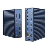 ACASIS Thunderbolt 4 Dock - 21 Bağlantı Noktası, MacBook Pro Bağlantı İstasyonu Çift Monitör, 8K60Hz HDMI, 2.5 GbE Ethernet, SD/TF 4.0, 10Gbps USB C/A 3.2 Gen2, 3.5mm Ses, Mac M1/M2/M3 Pro/Max için