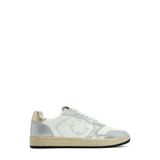 ACBC x DERİMOD Kadın Gümüş Bağcıklı Simli Deri Sneaker 25SFD4354SM