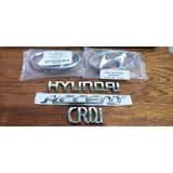 Accent Era Ön Panjur Arka Bagaj Arması Hyundai Accent Crdi Yazı Logo 2006 Ön Arka Arma 5 Li Set - 1 - Beyaz