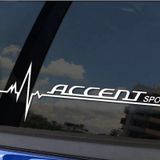 accent Nabız Kalp atışı sticker 2 adet kelebek cam