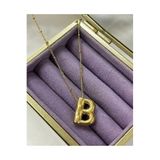 Accessories Üç Boyutlu Çelik B Harfli Balon Gold Renk Kolye