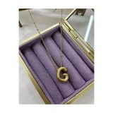 Accessories Üç Boyutlu Çelik G Harfli Balon Gold Renk Kolye