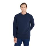 AC&Co / Altınyıldız Classics 2 İplik Sıcak Tutan Standart Fit Normal Kesim Bisiklet Yaka Dokulu Sweatshirt, Renk Lacivert, Beden XL
