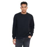 AC&Co / Altınyıldız Classics 2 İplik Sıcak Tutan Standart Fit Normal Kesim Bisiklet Yaka Dokulu Sweatshirt, Renk Siyah, Beden L