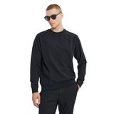 AC&Co / Altınyıldız Classics 2'li Paket Pamuklu Standart Fit Normal Kesim Bisiklet Yaka Sweatshirt, Renk Siyah-Gri Melanj, Beden L