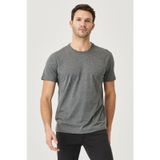 AC&Co / Altınyıldız Classics 4A4800000001ATRXS Slim Fit Bisiklet Yaka Kısa Kol Pamuklu Erkek Tişört Antrasit