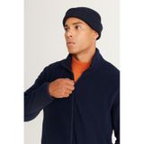 AC&Co / Altınyıldız Classics 4A5221100014LACXL Standart Fit Fermuarlı Bato Yaka Polar Erkek Ceket Lacivert lacivert