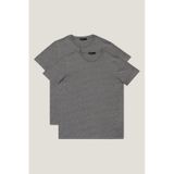 Ac&Co / Altınyıldız Classics 527538701 Slim Fit Bisiklet Yaka Düz Erkek Tişört 2'li Gri