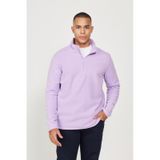 AC&Co / Altınyıldız Classics Anti-Pilling Tüylenme Yapmayan Bato Yaka Erkek Polar Sweatshirt Lila