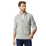 AC&Co / Altınyıldız Classics Anti-Pilling Tüylenme Yapmayan Standart Fit Bato Yaka Sweatshirt Polar Ceket, Renk Gri, Beden M