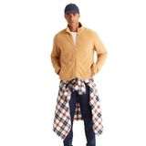 AC&Co / Altınyıldız Classics Anti-Pilling Tüylenme Yapmayan Standart Fit Bato Yaka Sweatshirt Polar Ceket, Renk Karamel, Beden S