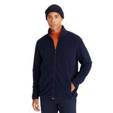 AC&Co / Altınyıldız Classics Anti-Pilling Tüylenme Yapmayan Standart Fit Bato Yaka Sweatshirt Polar Ceket, Renk Lacivert, Beden S