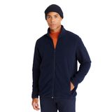 AC&Co / Altınyıldız Classics Anti-Pilling Tüylenme Yapmayan Standart Fit Bato Yaka Sweatshirt Polar Ceket, Renk Lacivert, Beden XL