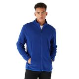 AC&Co / Altınyıldız Classics Anti-Pilling Tüylenme Yapmayan Standart Fit Bato Yaka Sweatshirt Polar Ceket, Renk Saks Mavi, Beden M