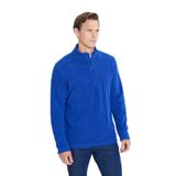 AC&Co / Altınyıldız Classics Anti-Pilling Tüylenme Yapmayan Standart Fit Dik Yaka Polar Sweatshirt, Renk Saks Mavi, Beden M